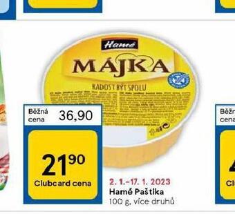 Tesco Hamé paštika nabídka