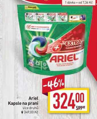 Billa Ariel kapsle na praní nabídka
