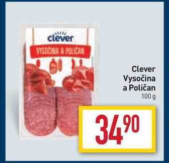 Billa Clever vysočina a poličan 100 g nabídka