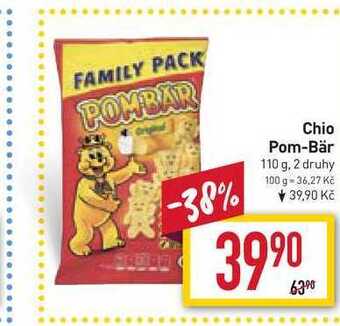 Billa Chio pom-bär 110 g nabídka