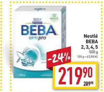 Billa Nestlé beba 2,3,4,5 500 g nabídka