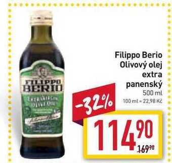 Billa Filippo berio olivový olej extra panenský 500 ml nabídka