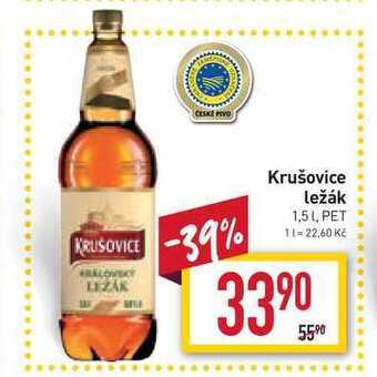 Billa Krušovice ležák 1,5l nabídka
