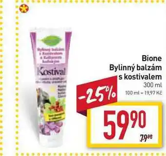 Billa Bione bylinný balzám s kostivalem 300ml nabídka