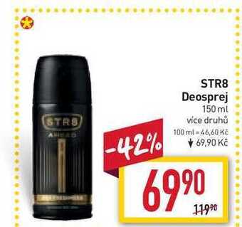 Billa Str8 deosprej 150 ml nabídka