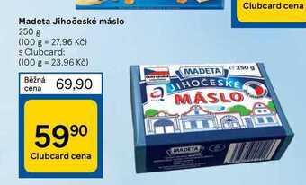Tesco Madeta jihočeské máslo 250 g nabídka