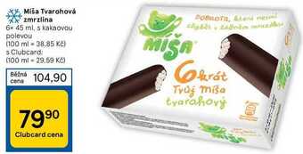 Tesco Míša tvarohová zmrzlina 6 x 45 ml nabídka