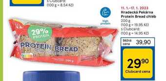 Tesco Hradecká pekárna protein bread chléb 200 g nabídka