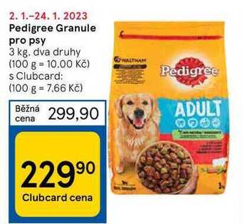 Tesco Pedigree granule pro psy 3 kg nabídka