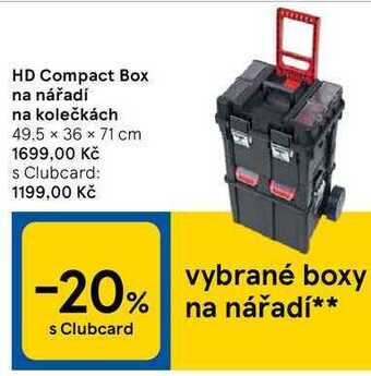 Tesco Hd compact box na nářadí na kolečkách nabídka