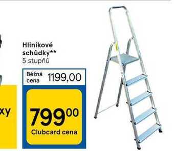 Tesco Hliníkové schůdky nabídka