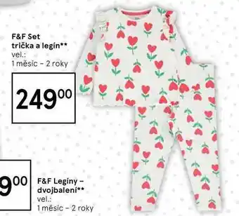 Tesco F&f set trička a legín nabídka