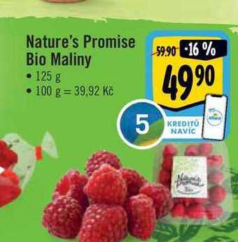 Albert Nature's promise bio maliny • 125 g nabídka