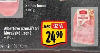 Albert Albertovo uzenářství moravské uzené •100 g nabídka