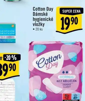 Albert Cotton day dámské hygienické vložky • 20 ks nabídka