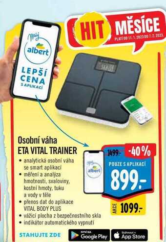 Albert Osobní váha eta vital trainer nabídka