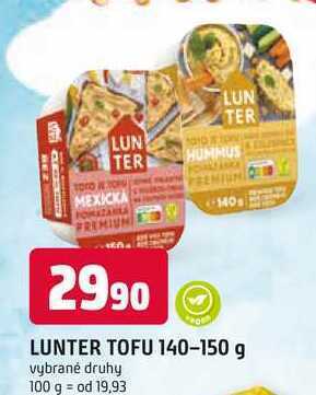 Trefa Lunter tofu 140-150 g nabídka