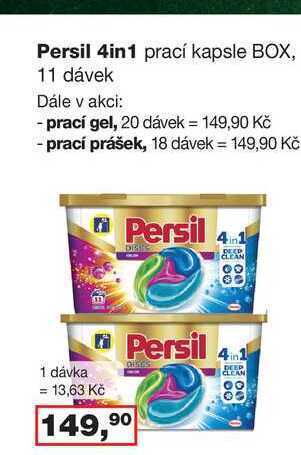 Barvy a laky drogerie Persil 4in1 prací kapsle box, 11 dávek nabídka
