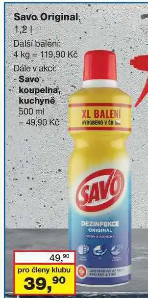 Barvy a laky drogerie Savo original, 1,2l nabídka