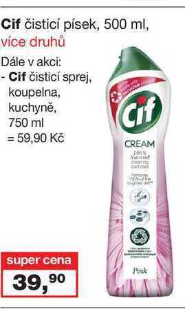 Barvy a laky drogerie Cif čisticí písek, 500 ml nabídka