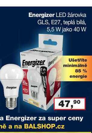 Barvy a laky drogerie Energizer led žárovka gls, e27, teplá bílá, 5,5 w jako 40 w nabídka