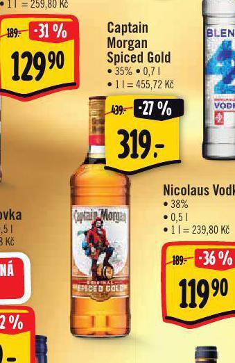 Albert Captain morgan spiced gold nabídka