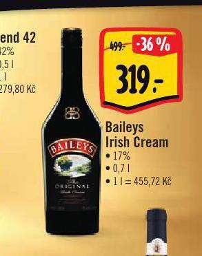 Albert Baileys irish cream nabídka