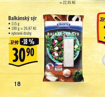 Albert Balkánský sýr nabídka