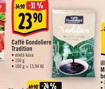 Albert Caffé gondoliere tradition mletá káva nabídka
