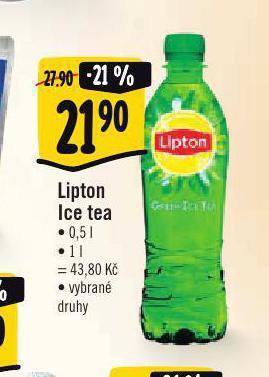Albert Lipton ice tea nabídka
