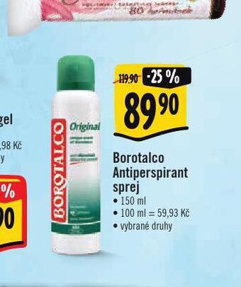 Albert Borotalco antiperspirant sprej nabídka