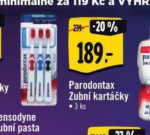 Albert Parodontax zubní kartáčky nabídka