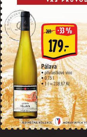 Albert Pálava přívlastkové víno nabídka