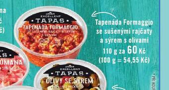 Albert Tapenáda formaggio se sušenými rajčaty a sýrem s olivami nabídka