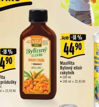 Albert Maxivita bylinný elixír rakytník nabídka
