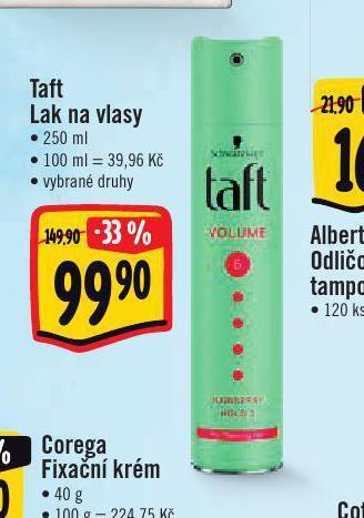 Albert Taft lak na vlasy nabídka