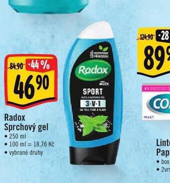 Albert Radox sprchový gel nabídka