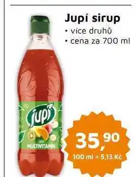 Jupí sirup vice druhů 700 ml