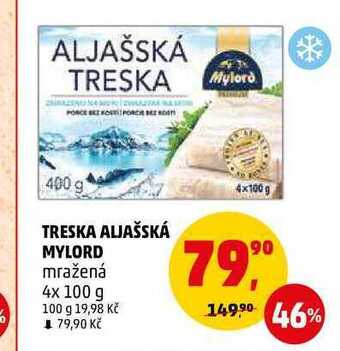 Penny Market Treska aljašská mylord, 4x 100 g nabídka