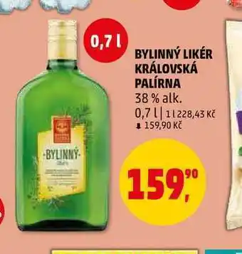 Penny Market Bylinný likér královská palírna, 0,7 l nabídka