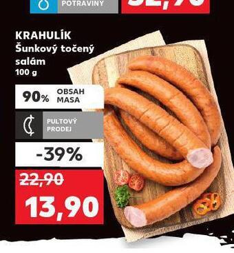 Kaufland Šunkový točený salám nabídka