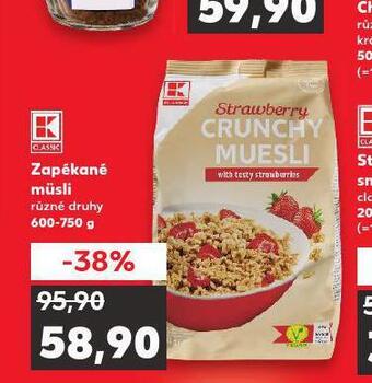 Kaufland Zapékané müsli nabídka