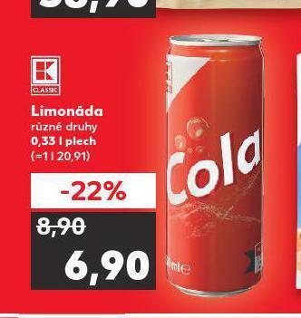 Kaufland Limonáda nabídka