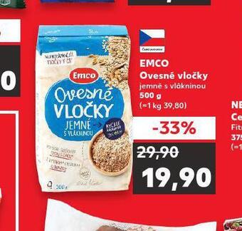 Kaufland Emco ovesné vločky nabídka