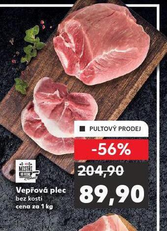 Kaufland Vepřová plec bez kosti nabídka