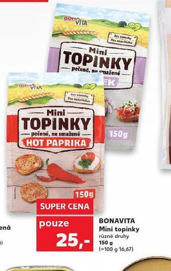 Kaufland Bonavita mini topinky nabídka