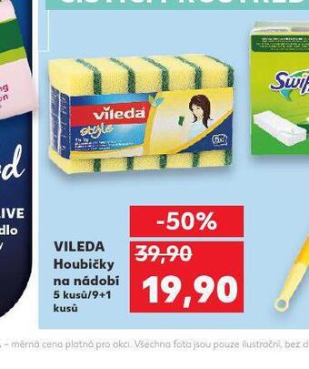 Kaufland Vileda houbičky na nádobí nabídka
