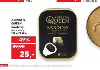 Kaufland Adriatic queen sardinky nabídka