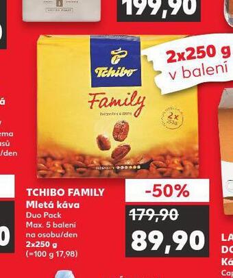 Kaufland Tchibo family mletá káva nabídka