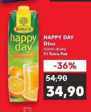 Kaufland Happy day džus nabídka